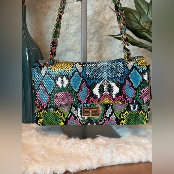3am Handbags - NWT 3am Forever Graffiti Snakeskin Bag